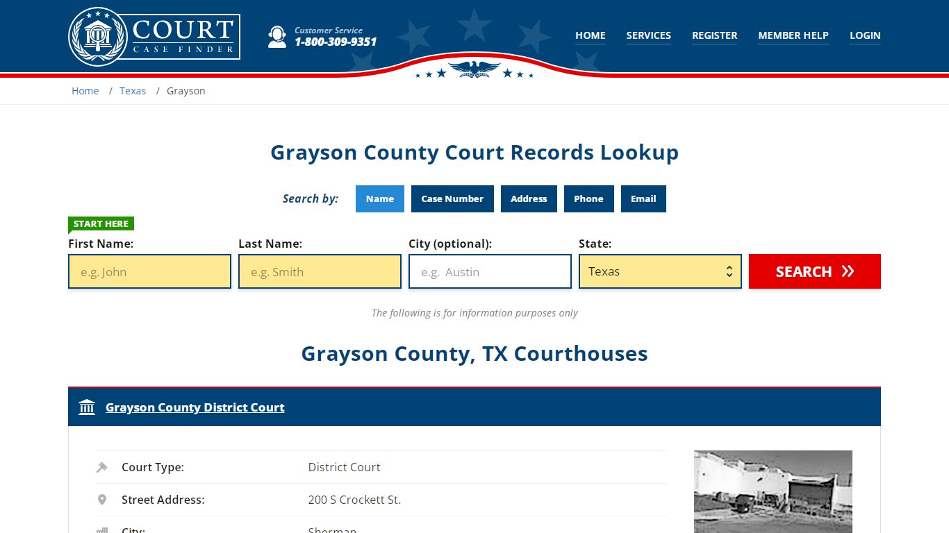 Grayson County Court Records | TX Case Lookup